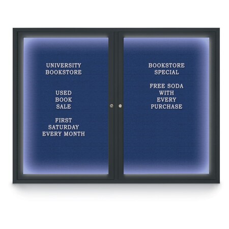 United Visual Products Hinge-less Radius Corkboard, 11"x13-1/2", Black Alum Frame/Apricot UVEB1113R-BLACK-APRICOT